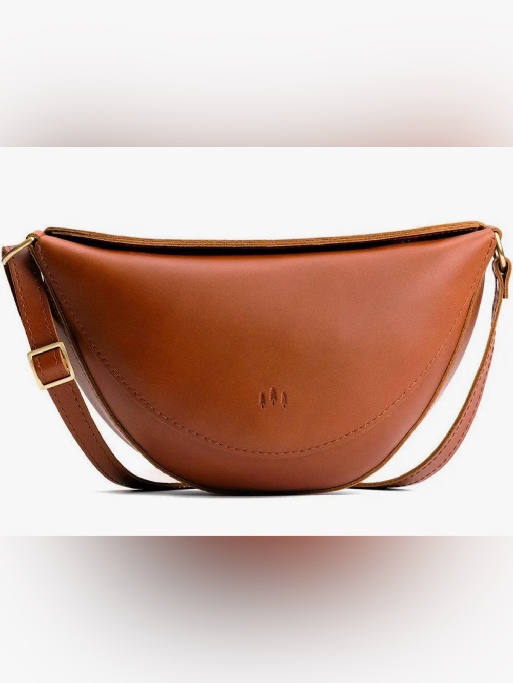 PORTLAND LEATHER GOODS MEDIUM KOALA SLING BAG, HONEY, *LIKE NEW* - Picture 2 of 15